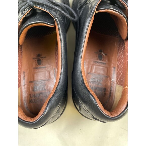 Johnston & Murphy Men\'s Black Leather Shoes/ Oxfords Size 10M SIZE 5155